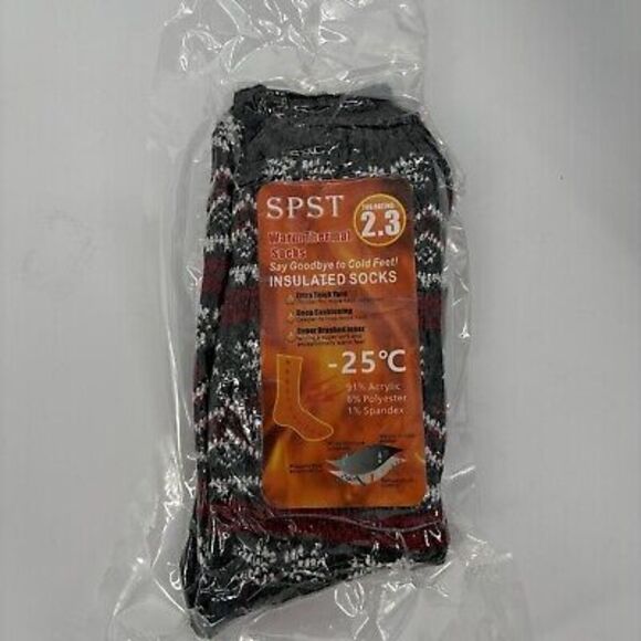 Thermal Insulated Crew Socks Sunew Best Heat Black Extra Warm 2.3 Spst - Picture 5 of 6